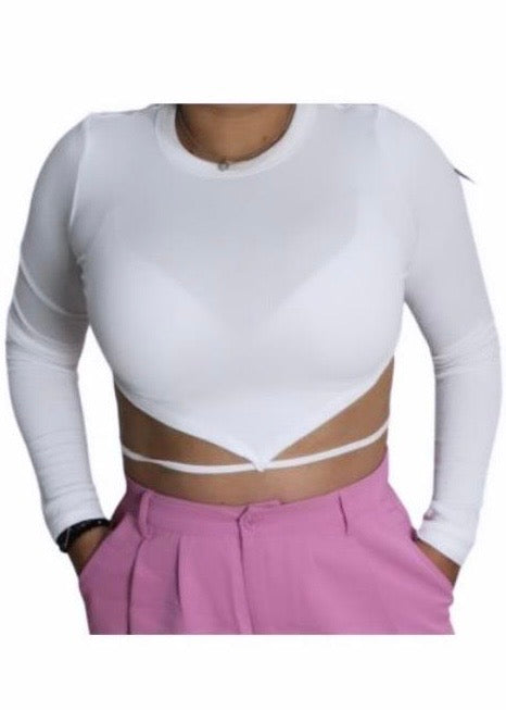 Long sleeve crop shirt